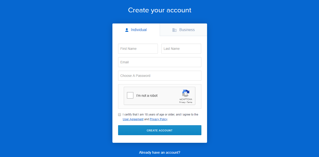 How To Buy Monetha MTH With A Debit Card and Bank Account Screenshot