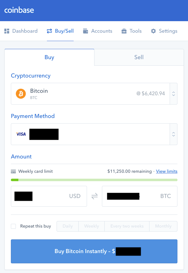 How To Buy Ontology Gas ONG With A Debit Card and Bank Account Screenshot