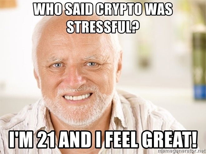 Who Said Crypto Was Stressful - Crypto Memes