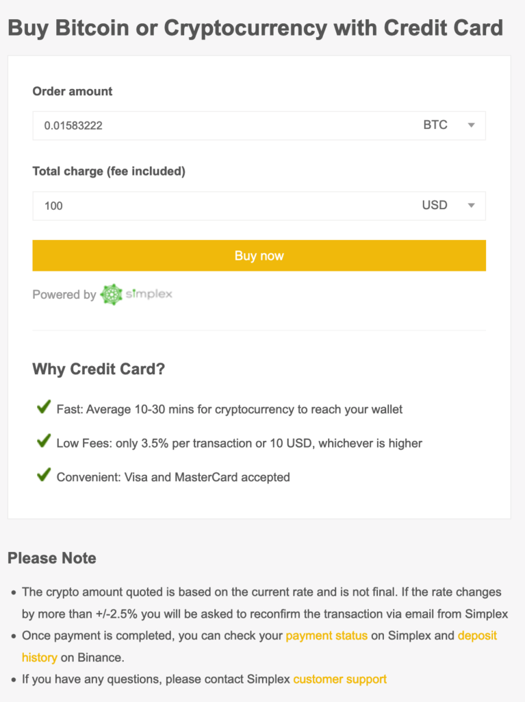 How To Buy FunFair FUN With A Credit Card Screenshot