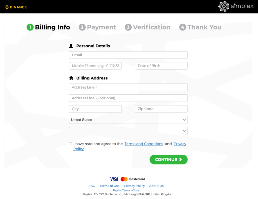 How To Buy Request Network REQ With A Credit Card Screenshot